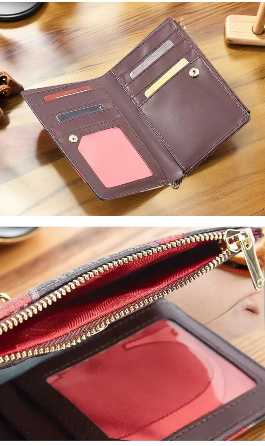 CH Exquisite Compact Portable High-quality Wallet With A High-end Feel Light Luxury Women's Cartoon Pattern Printed Wallet