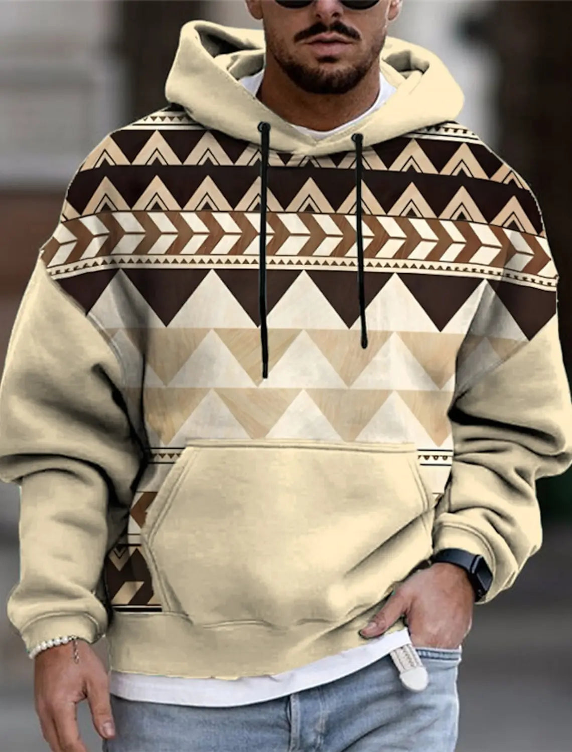 2024 Casual Loose Oversized men's Hoodie 3D Printed Pattern Top For Autumn Fashion Long Sleeved Street Wear men's Hoodies