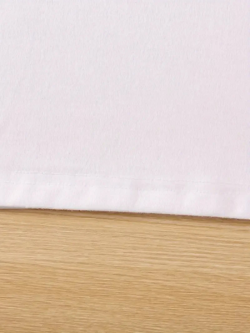Fashion T Shirt Women Vibrant Spanish Letter Print Short Sleeve Round Neck Women's Casual Summer Breathable T-shirt