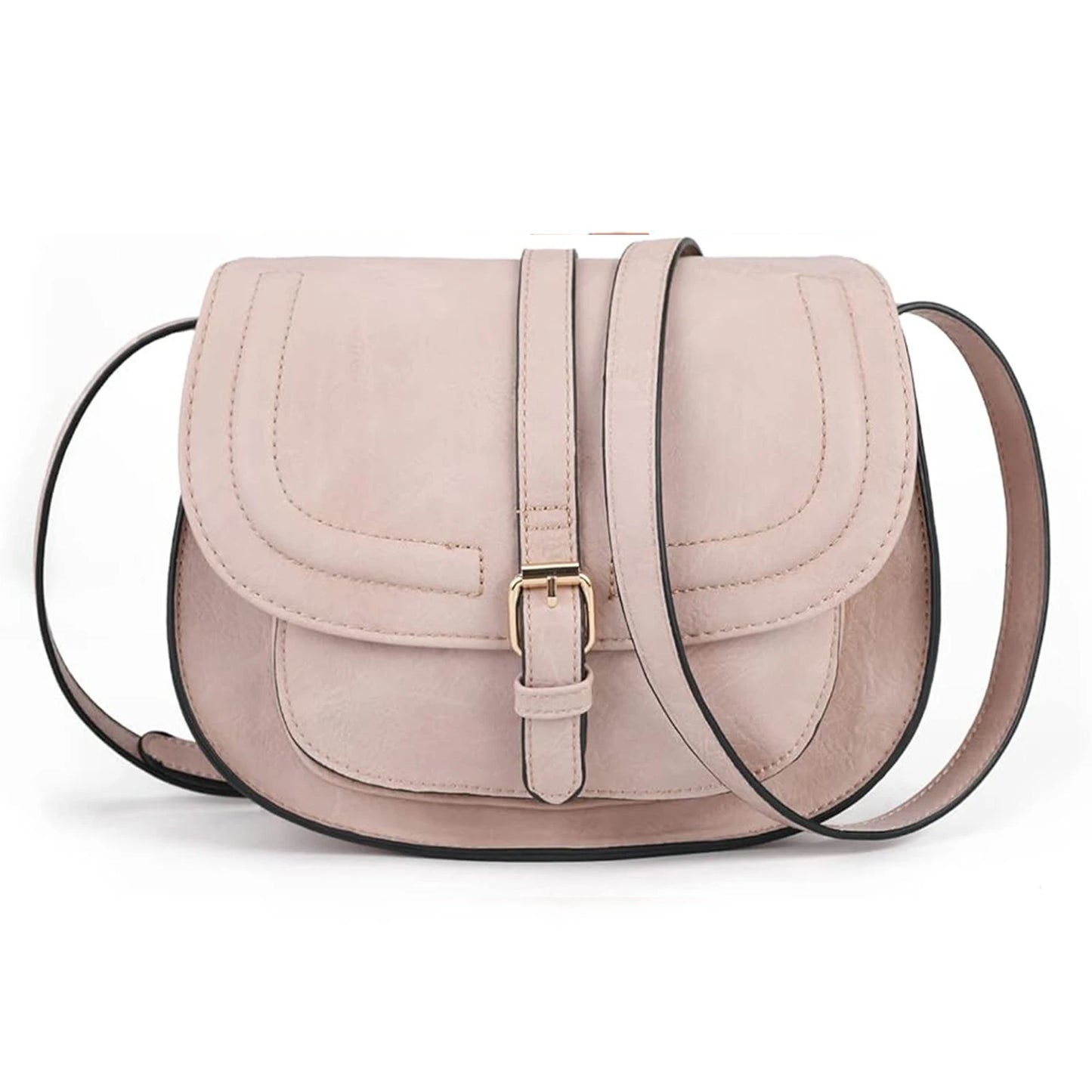 Crossbody Bags for Women Saddle Shoulder Purse and Boho Handbags with Strap Faux Leather CT20154E