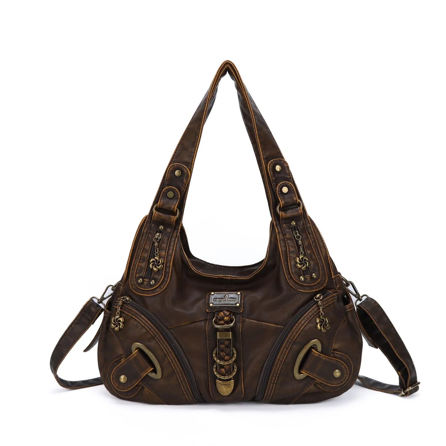 Angel kiss Women Handbags Fashion Shoulder Bag Large Tote Top-handle Shopping Pack Multifunctional Satchel Lady Hobos  Big Purse
