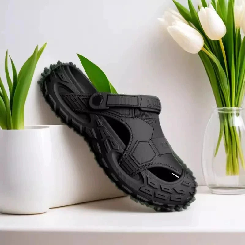 Men's Outdoor Summer Wearable Clog Shoes Anti-Slip Breathable Odor-Resistant Slip-Resistant Sandals