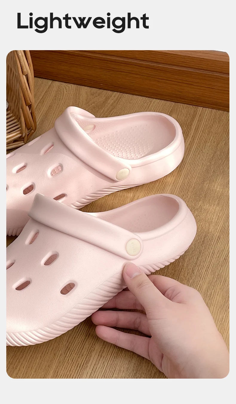 UTUNE 2025 Summer New Design Lightweight Breathable Clogs Unisex Non-Slip Slippers  Beach Sandals Trendy Comfortable Casual Shoe