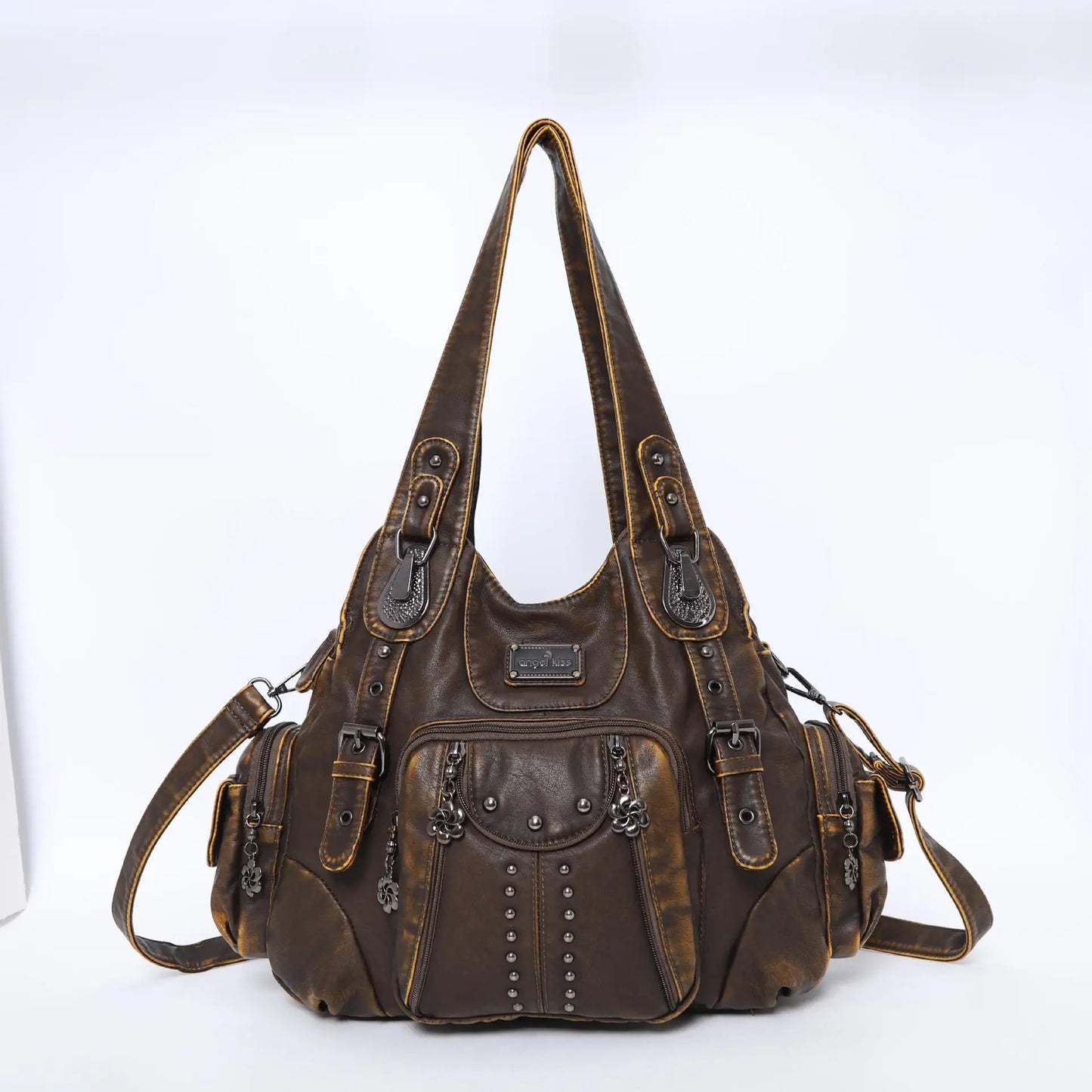 Angel kiss Bag Women Fashion Handbags Women Shoulder Bags PU Leather Handbag Female Satchel Shoulder Purse Bag bolsa feminina