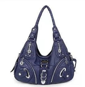 Angel kiss Women Handbags Fashion Shoulder Bag Large Tote Top-handle Shopping Pack Multifunctional Satchel Lady Hobos  Big Purse