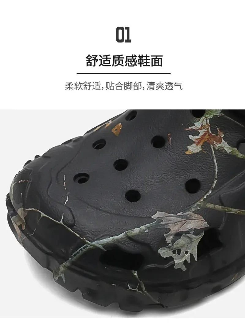Men Clogs Slippers High Quality Classic Outdoor Anti-Slip Garden Shoes Lightweight Fashion Casual Sandals Big Size 45 46 47