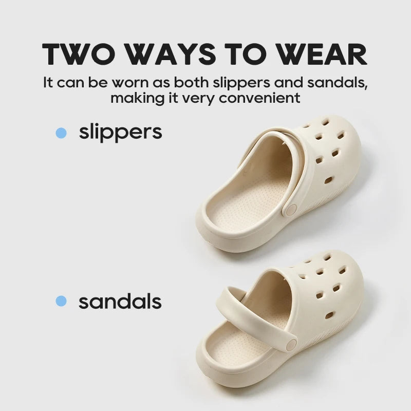 UTUNE 2025 Summer New Design Lightweight Breathable Clogs Unisex Non-Slip Slippers  Beach Sandals Trendy Comfortable Casual Shoe