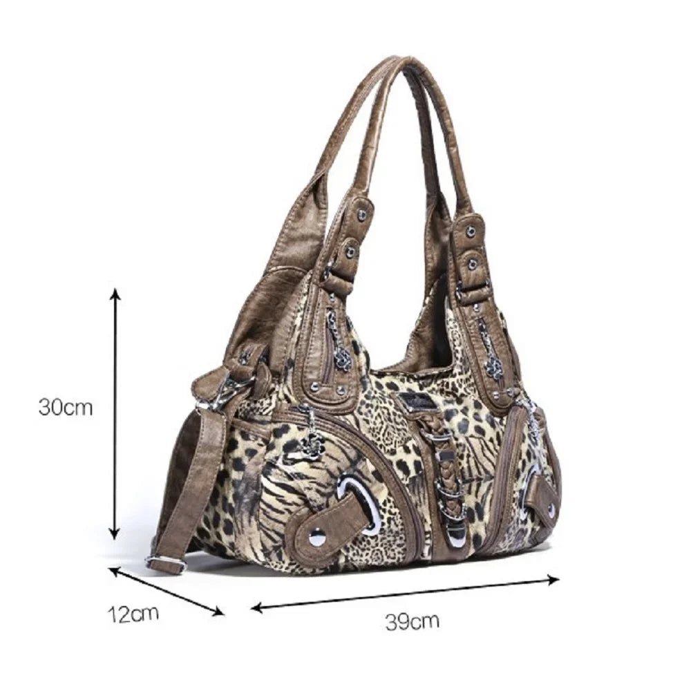 Angel kiss Women Handbags Fashion Shoulder Bag Large Tote Top-handle Shopping Pack Multifunctional Satchel Lady Hobos  Big Purse