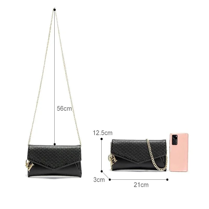 CH Brand Designer Exclusive Women's Handbag Party 2025 New Luxury Vintage Classic Design High-quality Women's Clutch Bag