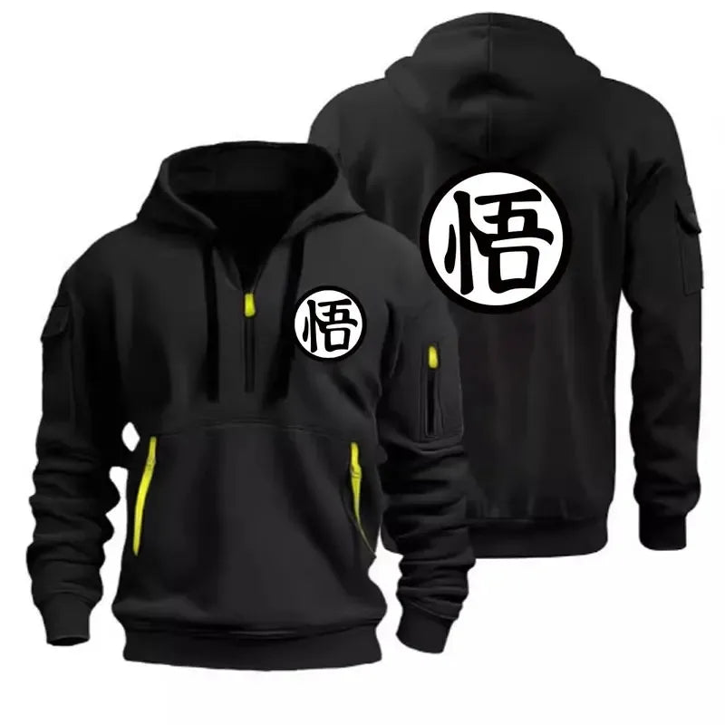 Anime cartoon Wukong printed fashionable hoodie, daily casual pullover, comfortable and versatile sports shirt