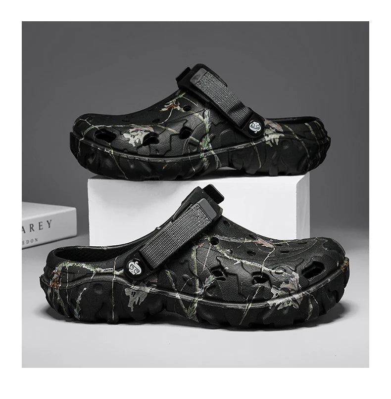 Summer Men's Clogs Sandals Home Garden Shoes Comfortable Men Women Slippers Non-Slip Soft Bottom Flip Flop Sandals Big Size46 47