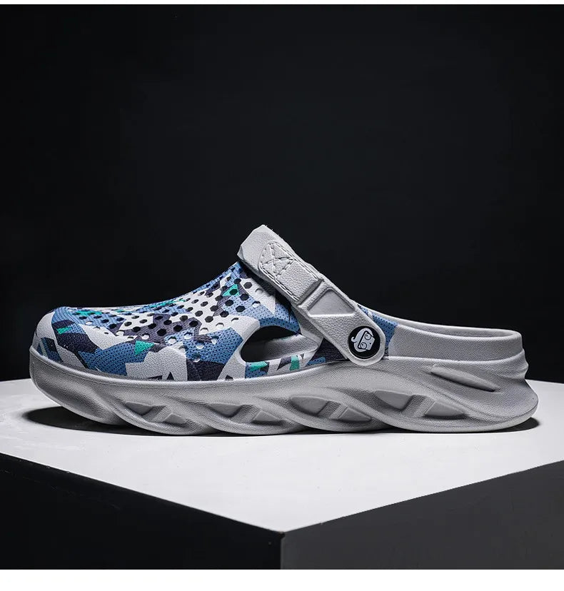Men Sandals Clogs Summer Shoes for Men EVA Lightweight Water Shoes Unisex Slippers for Summer Outdoor Beach Slippers Large Size