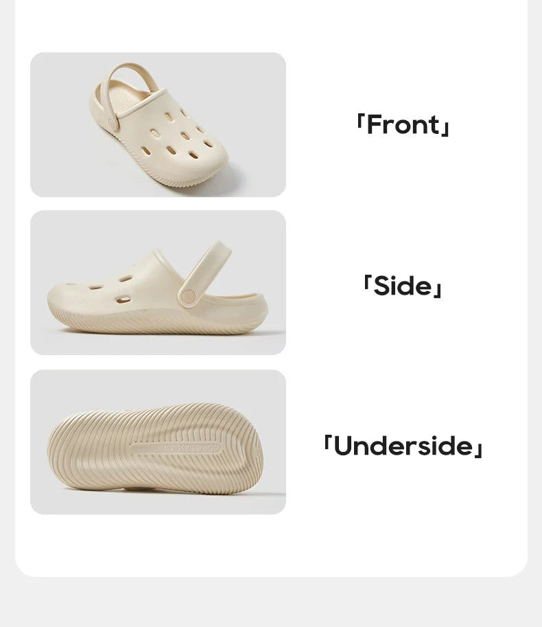 UTUNE 2025 Summer New Design Lightweight Breathable Clogs Unisex Non-Slip Slippers  Beach Sandals Trendy Comfortable Casual Shoe