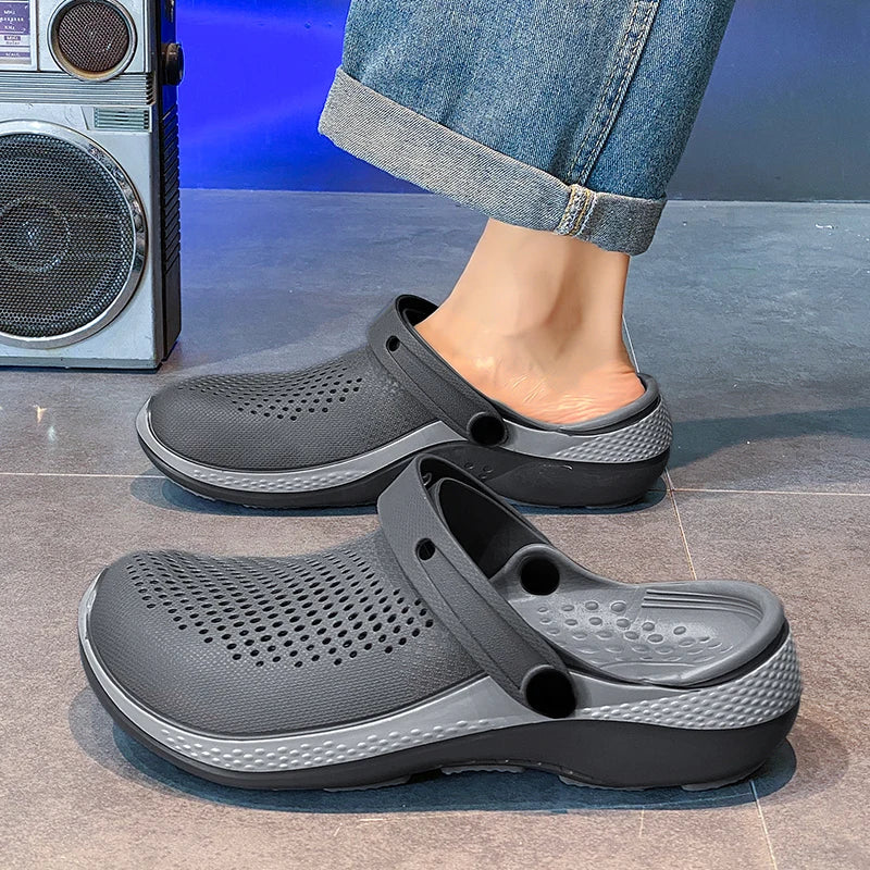 Men's Summer Non-Slip Toe-Toe Sandals for Outdoor Use, Large Size Sports Beach Slippers