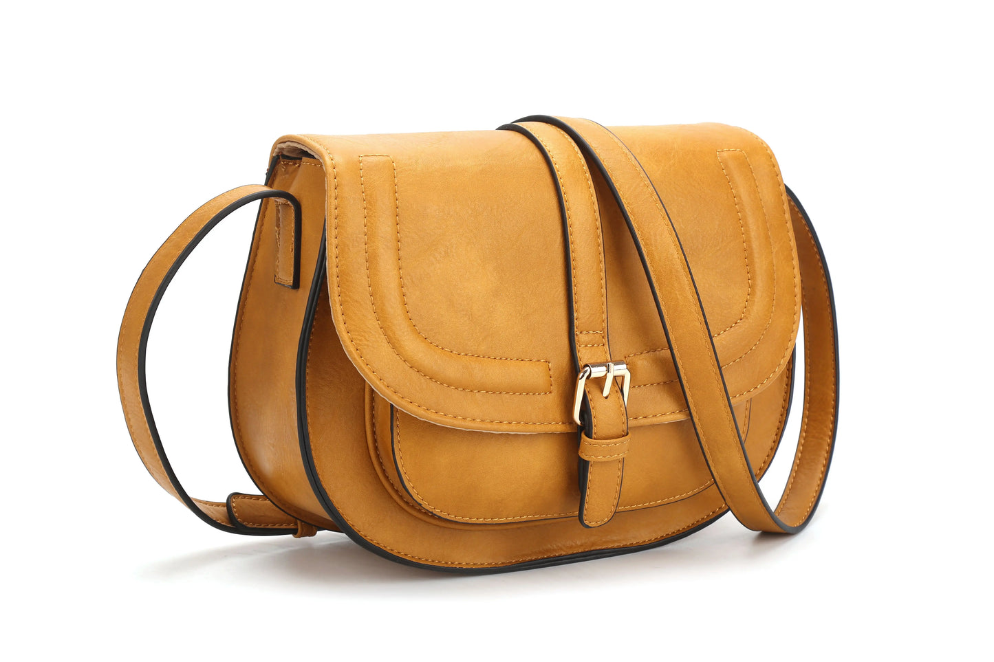 Crossbody Bags for Women Saddle Shoulder Purse and Boho Handbags with Strap Faux Leather CT20154E