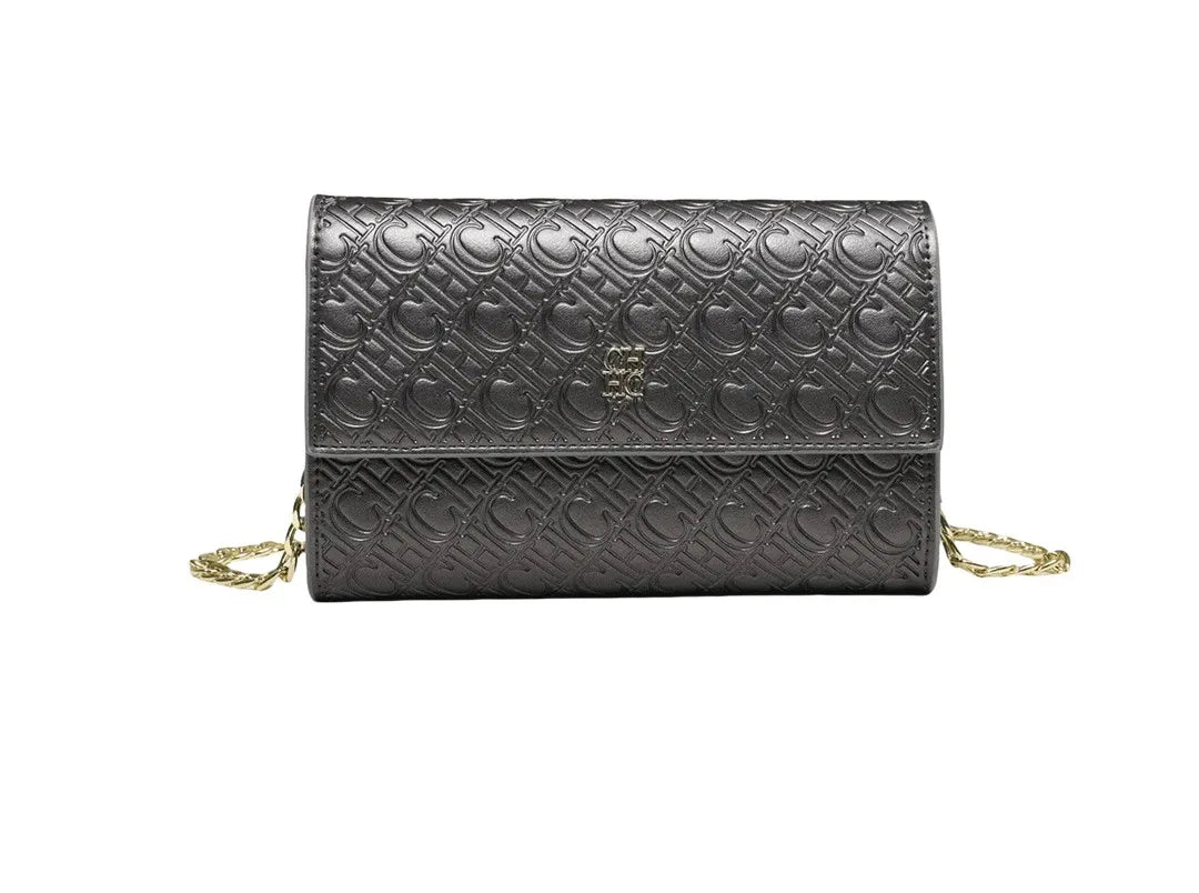CH Fashion Women's Shoulder Bag with Letter Printing Design 2025 Festival Essential Versatile Women's Chain Bag
