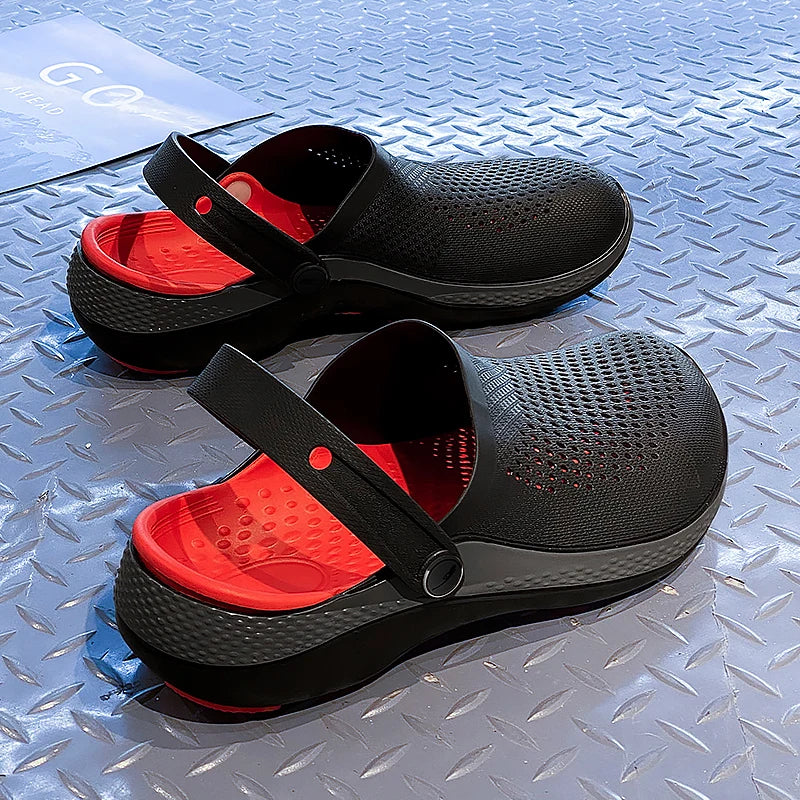 Men's Summer Non-Slip Toe-Toe Sandals for Outdoor Use, Large Size Sports Beach Slippers