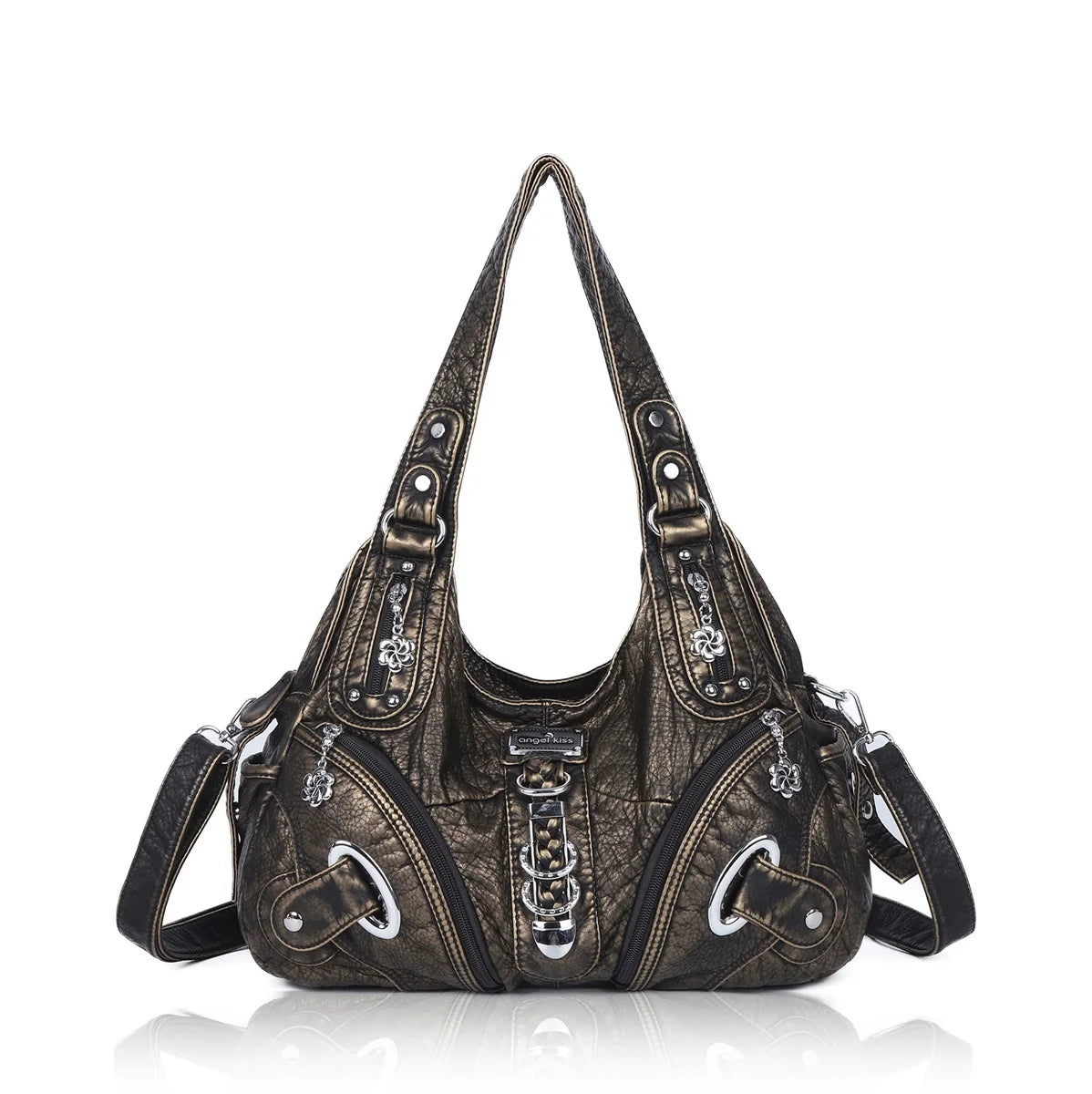 Angel kiss Women Handbags Fashion Shoulder Bag Large Tote Top-handle Shopping Pack Multifunctional Satchel Lady Hobos  Big Purse