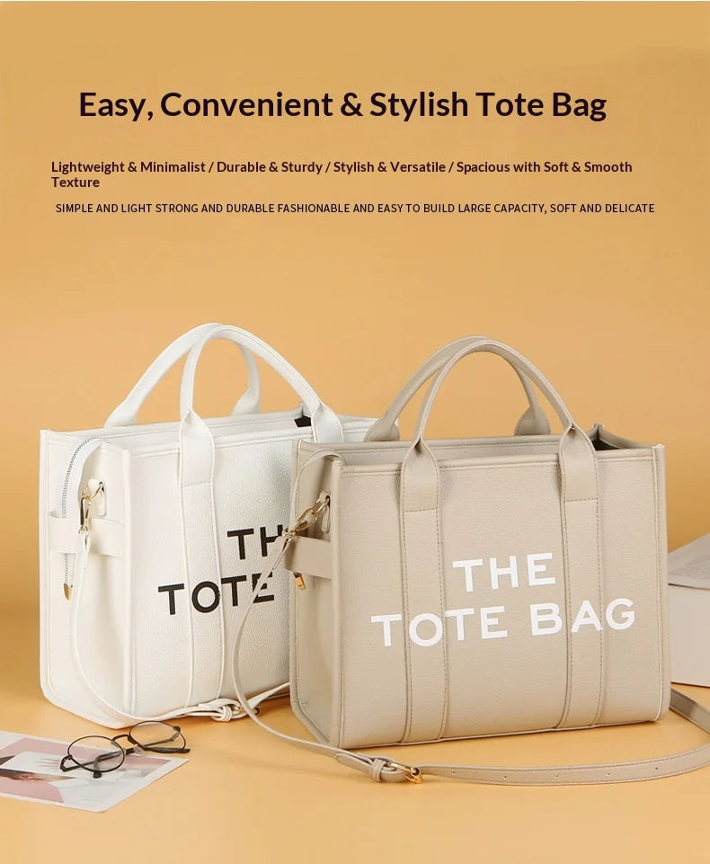 Luxury Designer Bag Tote Women Handbags Letter Shoulder Bags Brands Soft PU Shopper Purses Crossbody Bags for Women Clutch