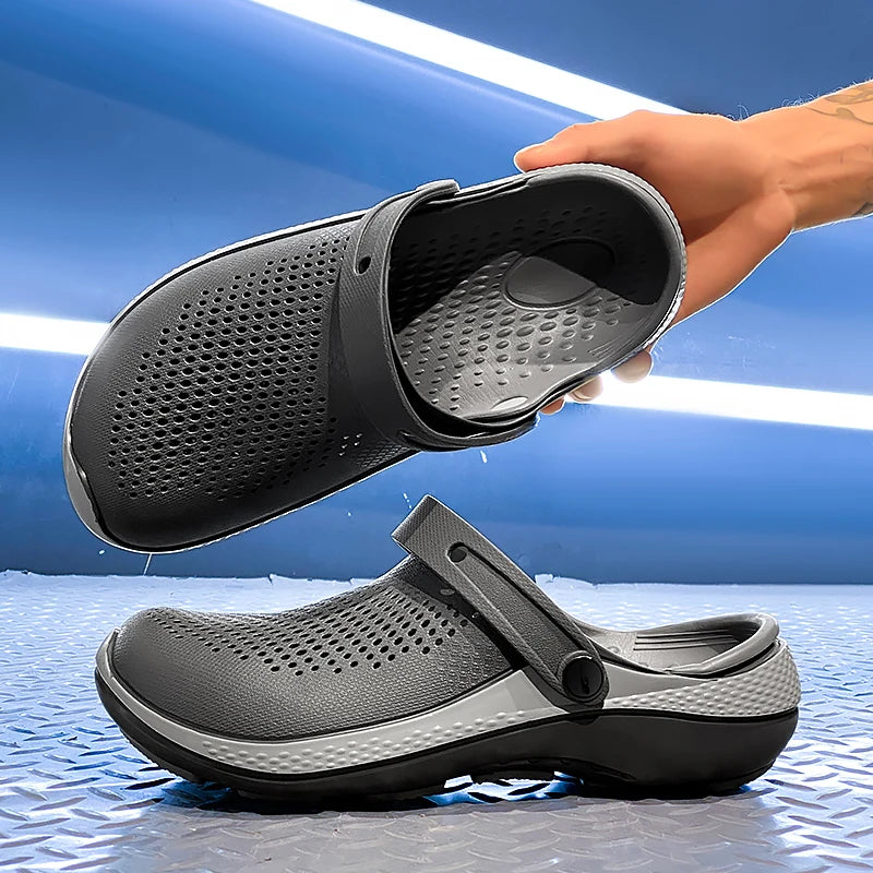 Men's Summer Non-Slip Toe-Toe Sandals for Outdoor Use, Large Size Sports Beach Slippers