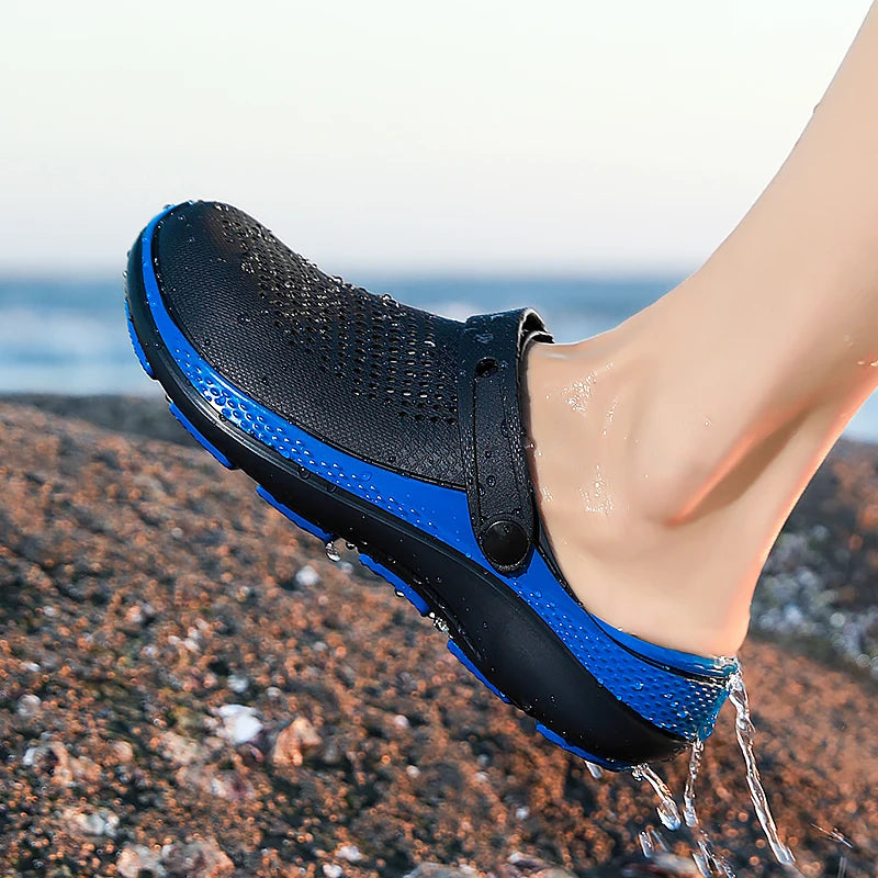 Men's Summer Non-Slip Toe-Toe Sandals for Outdoor Use, Large Size Sports Beach Slippers