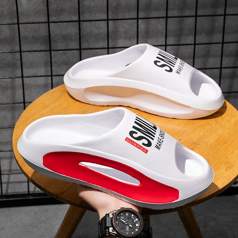 Outdoor Women and Mens Summer 2025 Men's Slippers EVA Lightweight Slides Indoor Leisure Beach Shoes Comfort Soft Men's Slippers