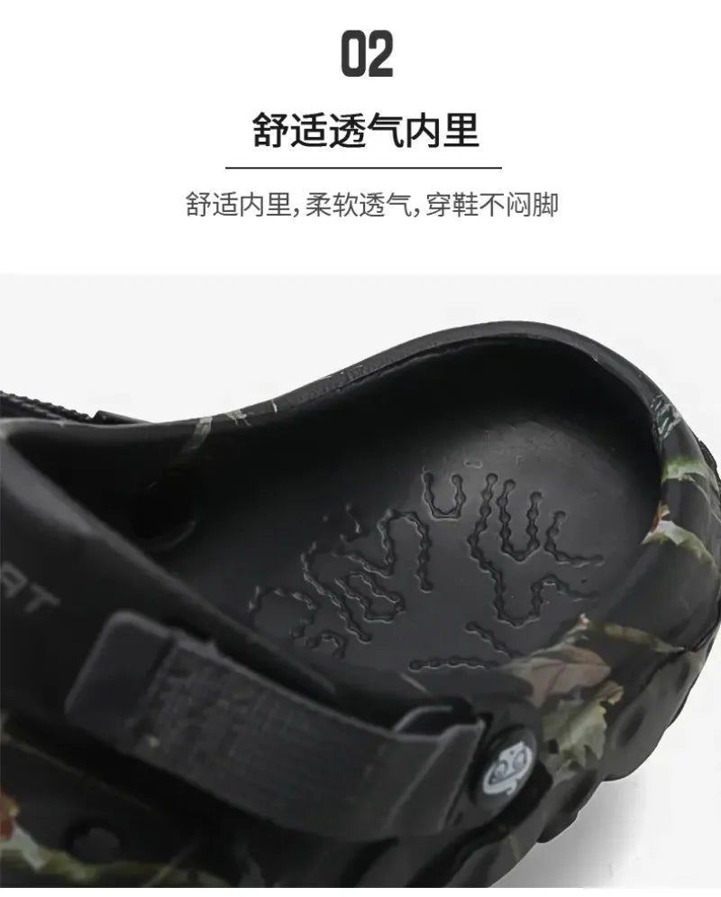 Men Clogs Slippers High Quality Classic Outdoor Anti-Slip Garden Shoes Lightweight Fashion Casual Sandals Big Size 45 46 47