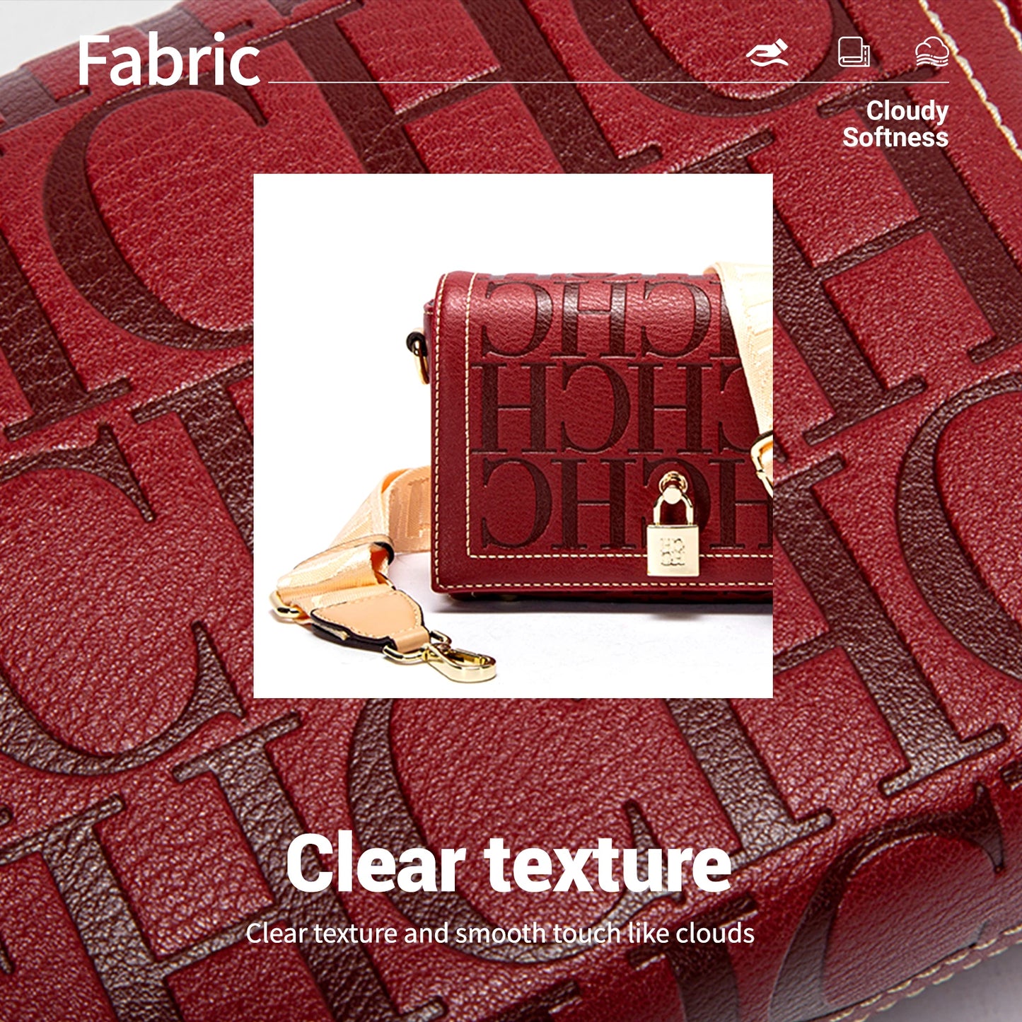 Classic Style Fashion Ladies Shoulder Bag Exquisite Craftsmanship Letters Printing Design Minimalist Women's Crossbody Bag