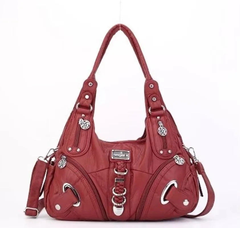 Angel kiss Women Handbags Fashion Shoulder Bag Large Tote Top-handle Shopping Pack Multifunctional Satchel Lady Hobos  Big Purse