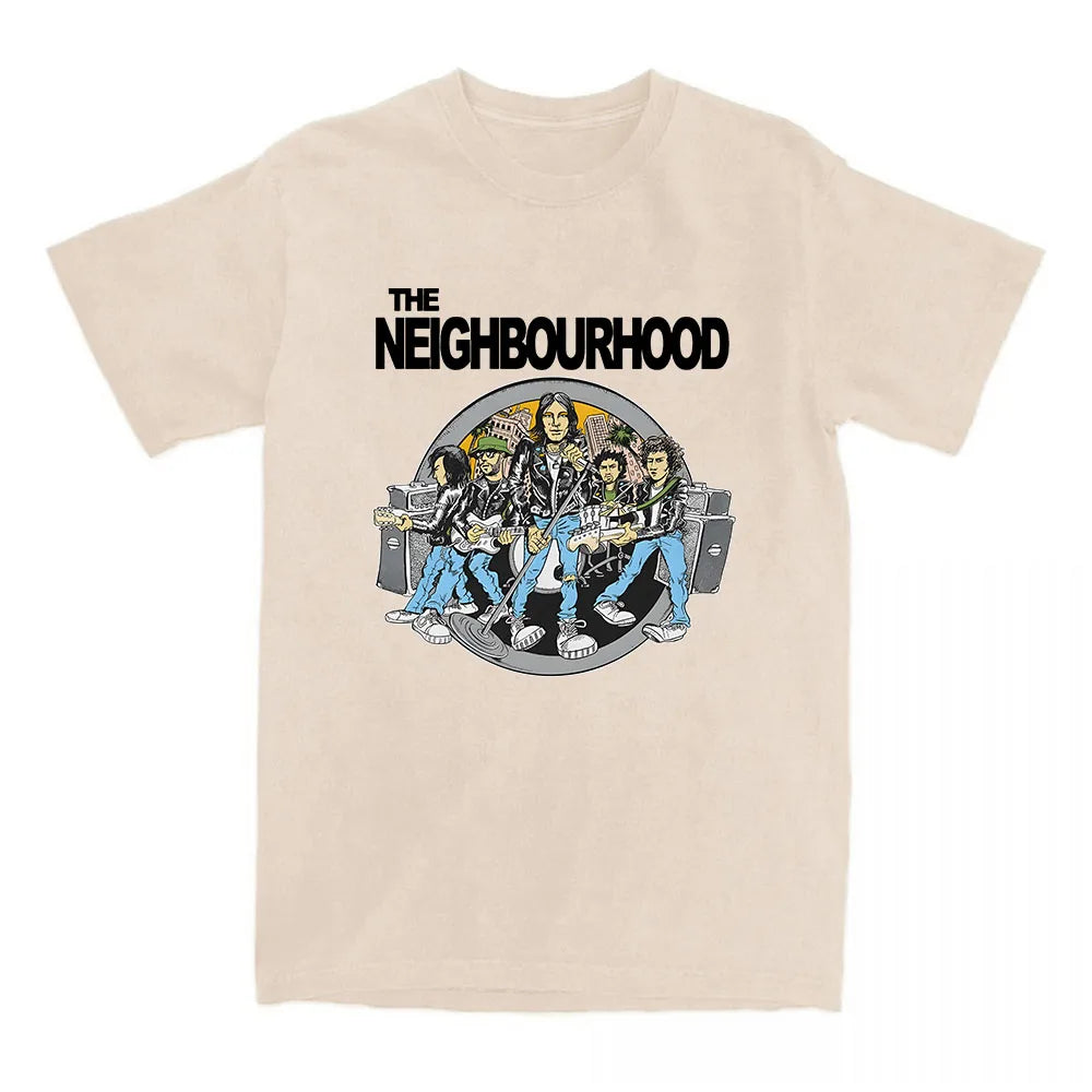 The  NBHD Band Printing T-shirt Cotton High Quality Women/Men Tshirts Ropa Mujer Street Y2K Casual Short Sleeve Tee-shirt Male