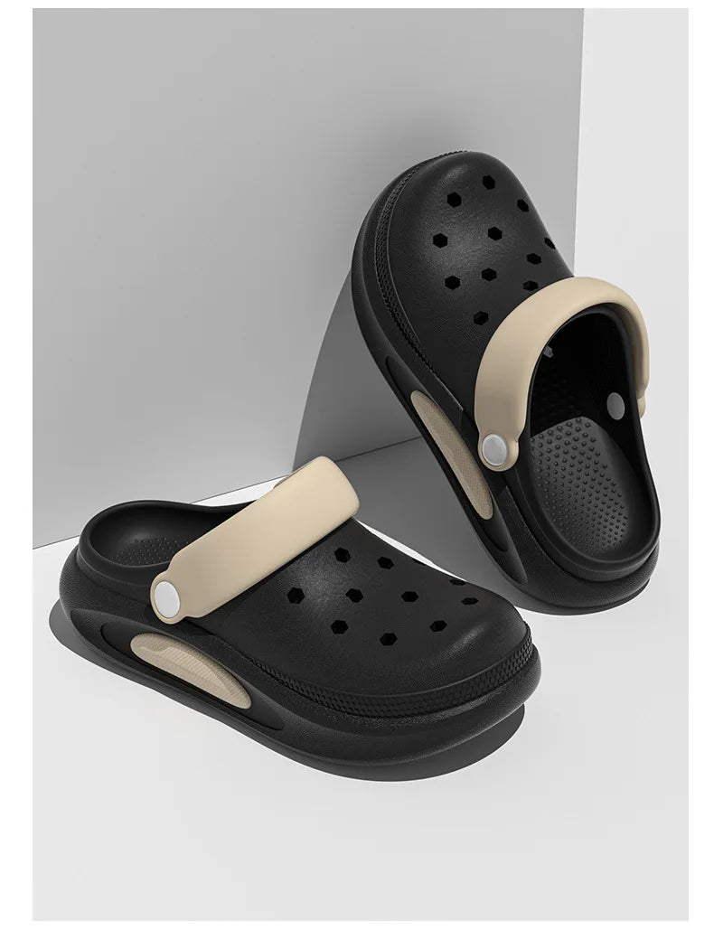 Summer Clogs Women Cute 3D Charms Garden Sandals Lightweight Soft EVA Beach Slippers Outdoor Non Slip Fashion Thick  Sole Shoes