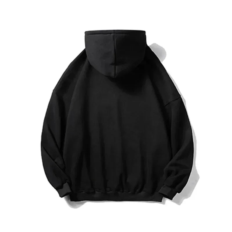 Autumn and Winter New Men's Fashionable and Trendy Casual Hoodie Zipper Jacket Y2K Printed Pattern Casual Retro Street Style Top