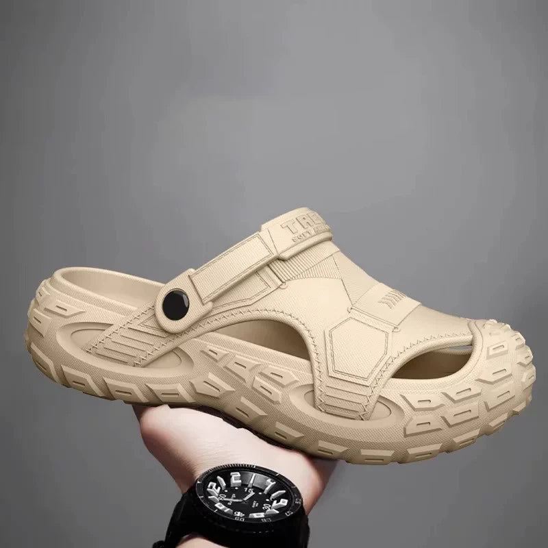 Men's Outdoor Summer Wearable Clog Shoes Anti-Slip Breathable Odor-Resistant Slip-Resistant Sandals