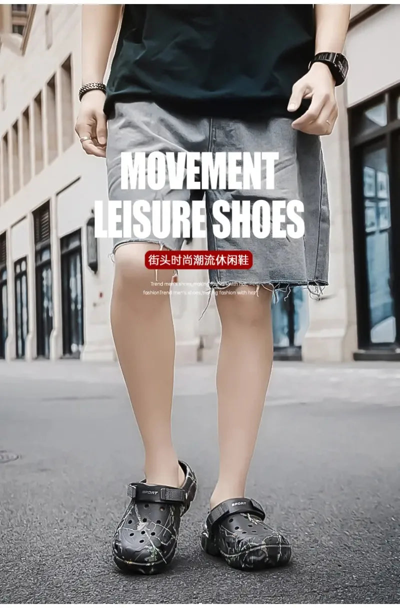 Men Clogs Slippers High Quality Classic Outdoor Anti-Slip Garden Shoes Lightweight Fashion Casual Sandals Big Size 45 46 47