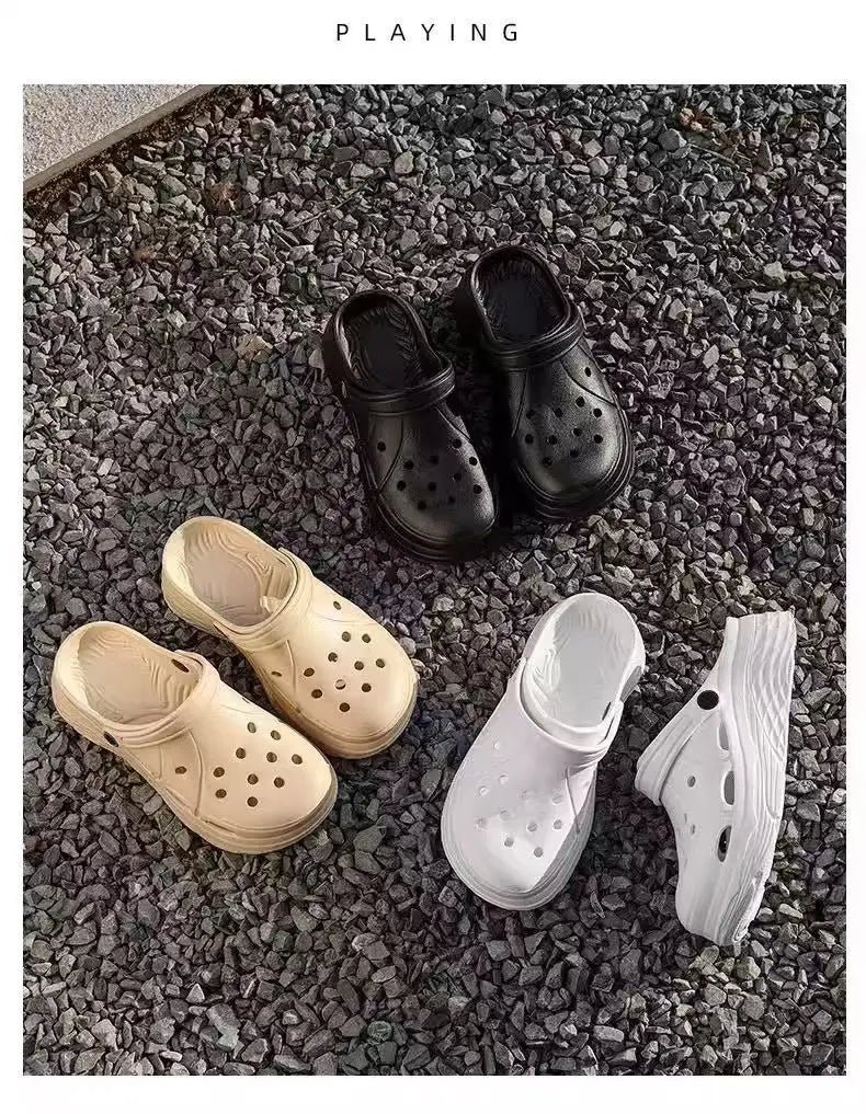 Women's Outdoor Fashionable Simple Design Clog Shoes Suitable for Home Beach Casual Comfortable Sandals
