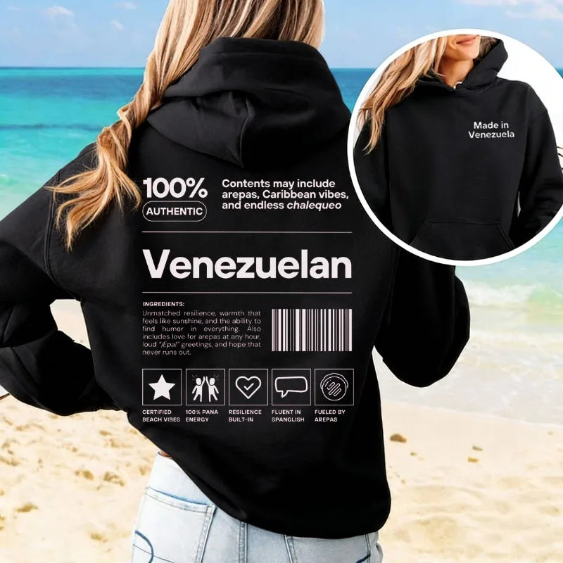 Venezuelan Hoodie Veneka Pullover Venezuela Gifts for Venezuelan Friend & Family, Veneka Sweater Personalized Christmas Gift Top