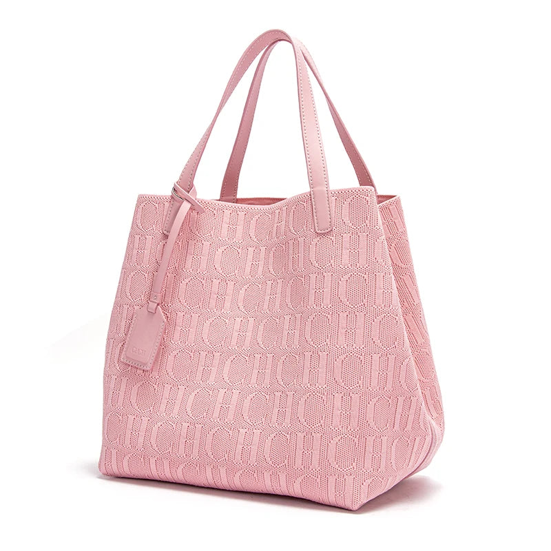 Fashionable Classic New Solid Color Outer Bag Women's Handbag Exquisite Handcrafted Weaving Large Capacity Handbag
