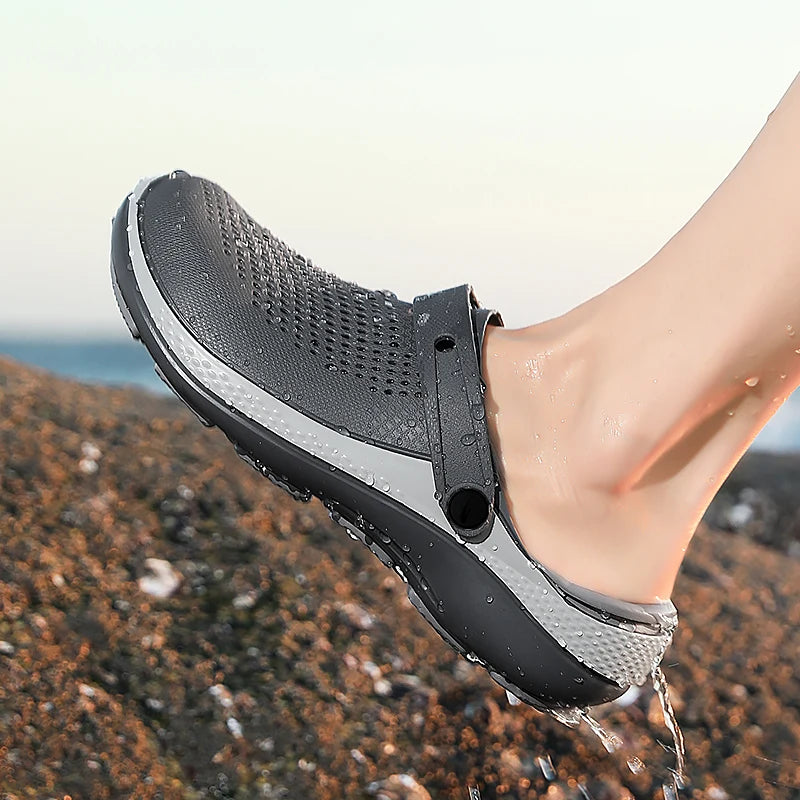 Men's Summer Non-Slip Toe-Toe Sandals for Outdoor Use, Large Size Sports Beach Slippers