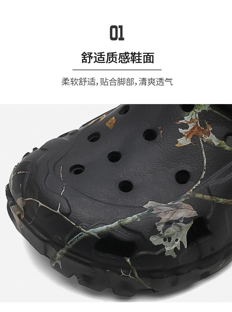 Summer Men's Clogs Sandals Home Garden Shoes Comfortable Men Women Slippers Non-Slip Soft Bottom Flip Flop Sandals Big Size46 47