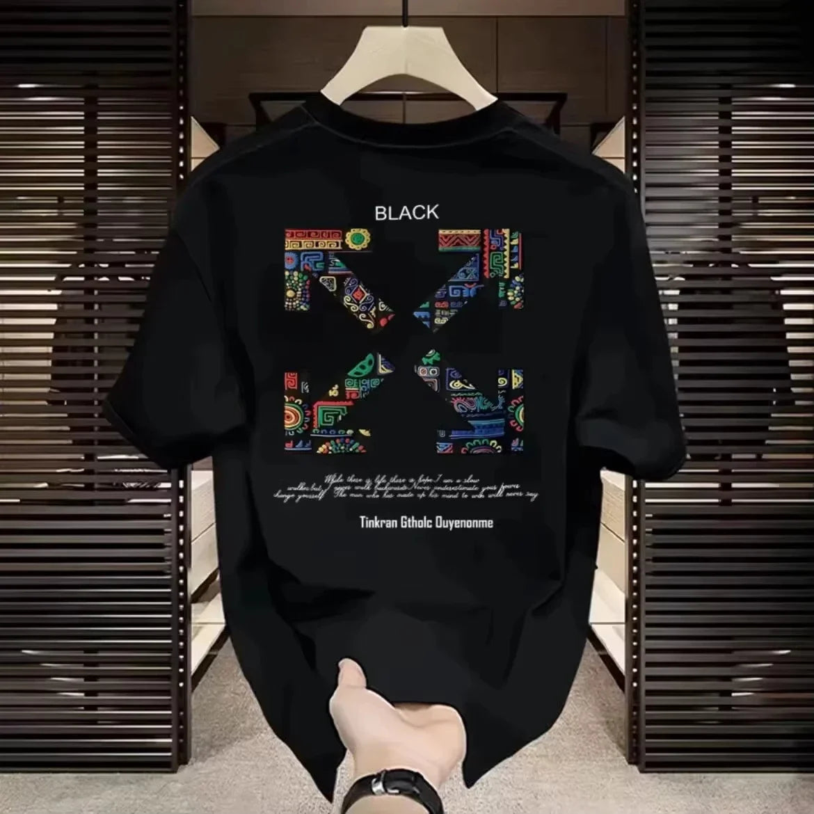 2026 New Fashion Street High-Quality Flower Patterned Men's and Women's T-Shirts - Loose Fit, 100% Cotton Short Sleeves
