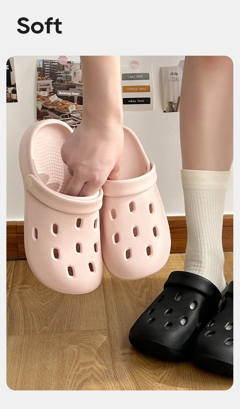 UTUNE 2025 Summer New Design Lightweight Breathable Clogs Unisex Non-Slip Slippers  Beach Sandals Trendy Comfortable Casual Shoe