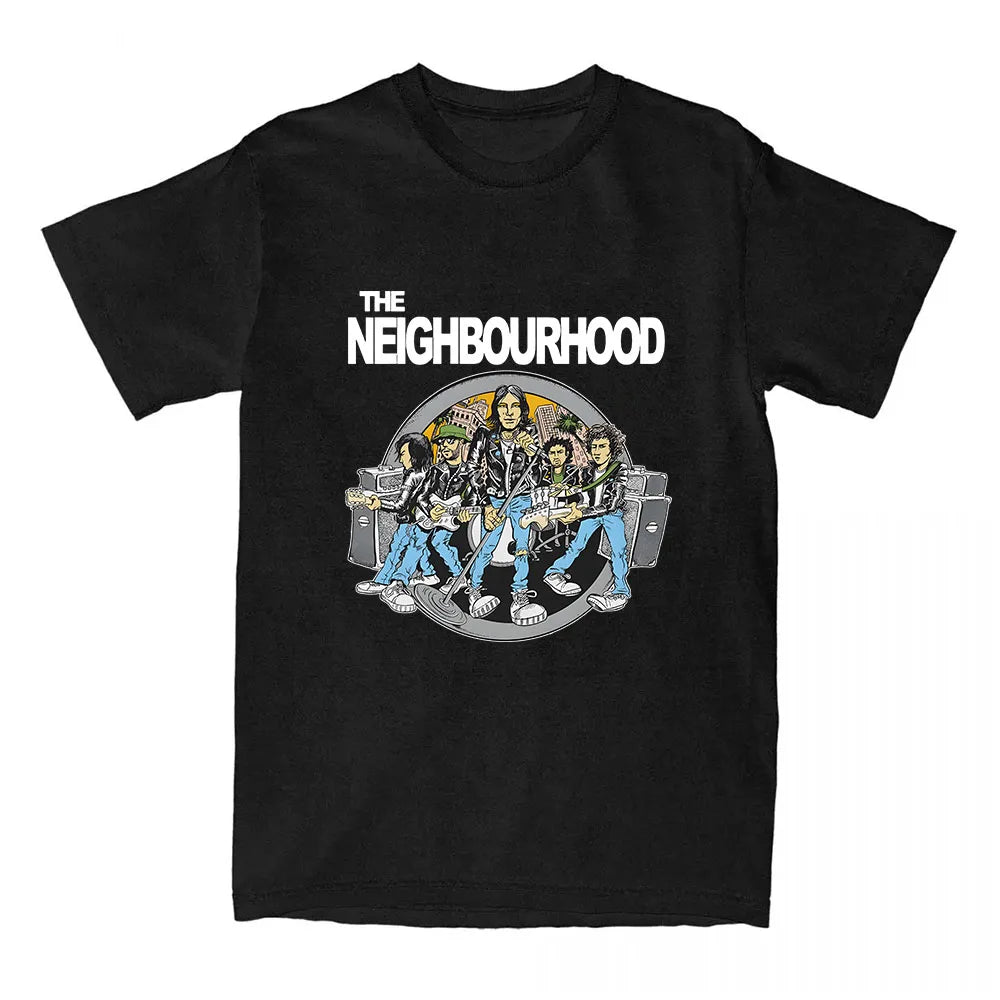 The  NBHD Band Printing T-shirt Cotton High Quality Women/Men Tshirts Ropa Mujer Street Y2K Casual Short Sleeve Tee-shirt Male