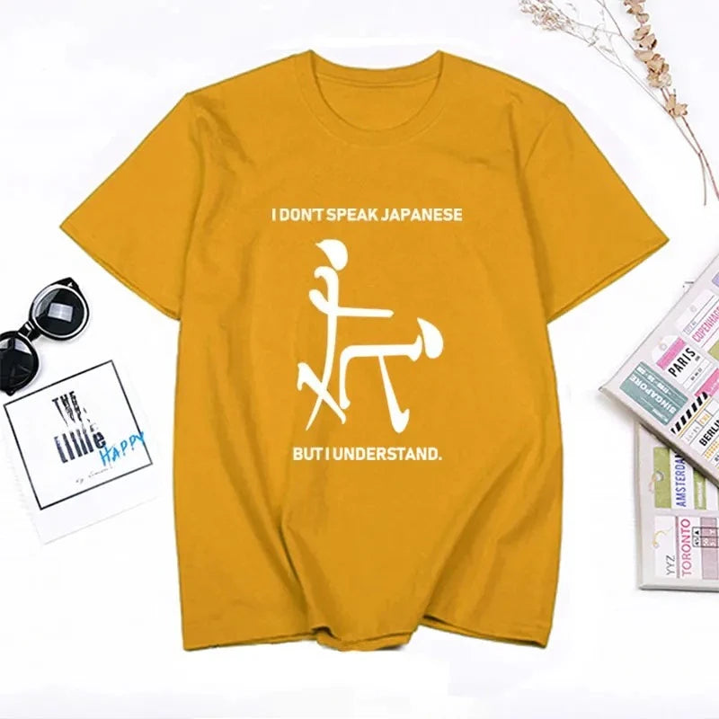 Fashion Humor Oversized T-shirt It Means Friendship in Chinese Funny Meme T Shirt Unisex Casual O-Neck Short Sleeve T Shirts