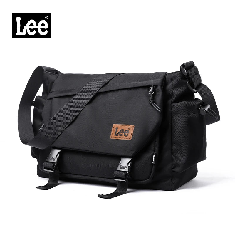LEE Fashion Waterproof Large Crossbody Shoulder Bag Women Male Flip Laptop Messenger Bag Teenagers College Satchel School Bag