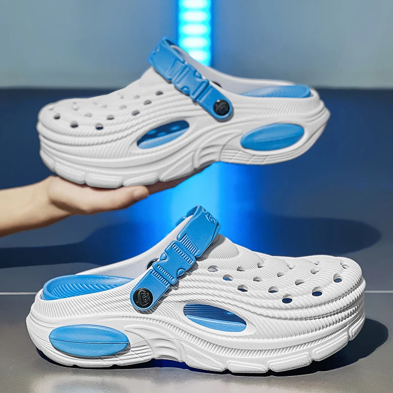 Plus Size47 48 Men Clogs Sandals Summer Outdoor Garden Clogs Hole Shoes Male Casual Shoes Water Shoes Comfort Home Soft Slippers