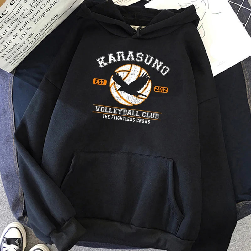 Oya Oya Oya Haikyuu Japanese Anime Hoodies Men Kawaii Cartoon Nekoma Graphic Streetwear Kuroo Volleyball Sweatshirts Male