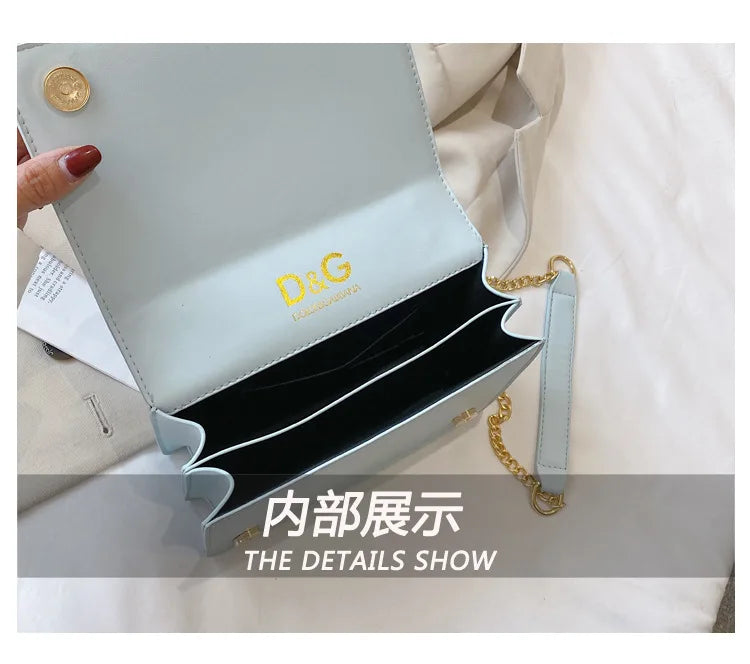 Banquet small square bag, women's new fashionable and versatile chain shoulder crossbody bag