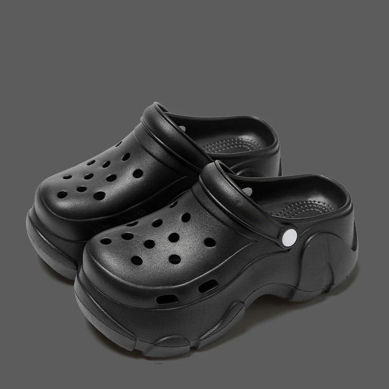 Chunky Platform Clogs Sandals Women Summer Soft Thick Bottom Beach Garden Shoes Woman Slide Non Slip EVA Wedge Slippers