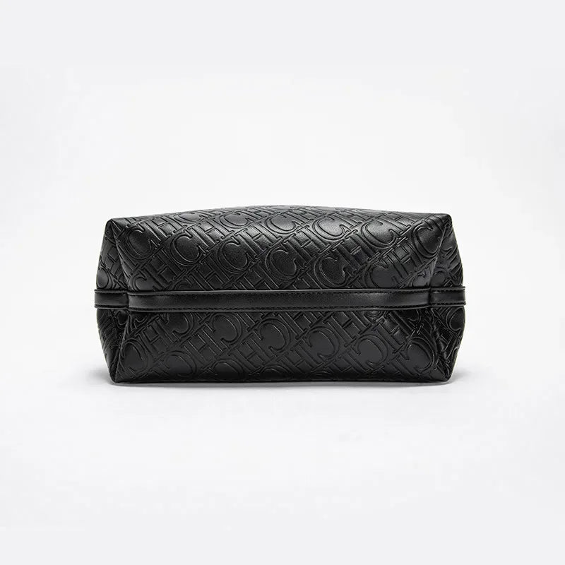 CH Fashion Brand Women's Handbag Large Capacity Casual Diagonal letter Silver Fox Is PU Leather Shoulder Bag