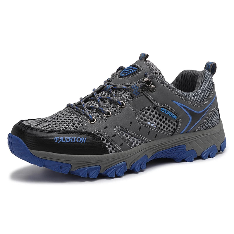 Men's Shoes Mesh Summer Non-slip Platform Soled Outdoor Hiking Shoes